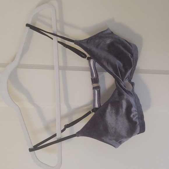Blue Velvet Bralette Sz S - Picture 1 of 5